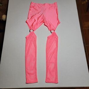 Fashion Nova Wild Thoughts Leggings Neon Pink - Size Large NWT